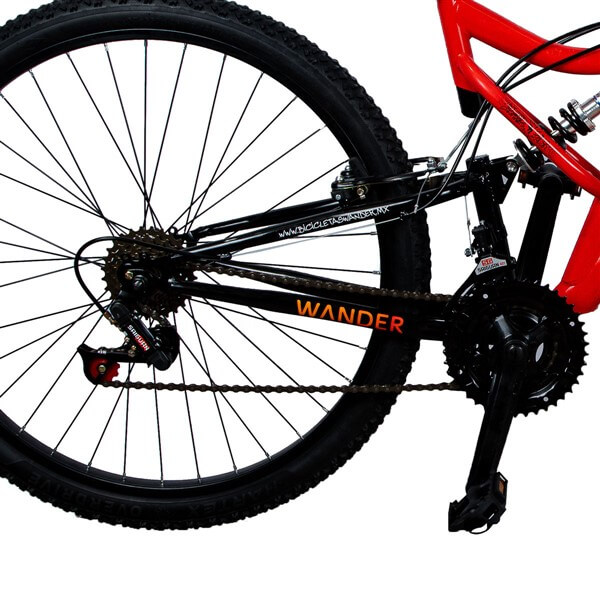 bicicleta wander flow rojo 4